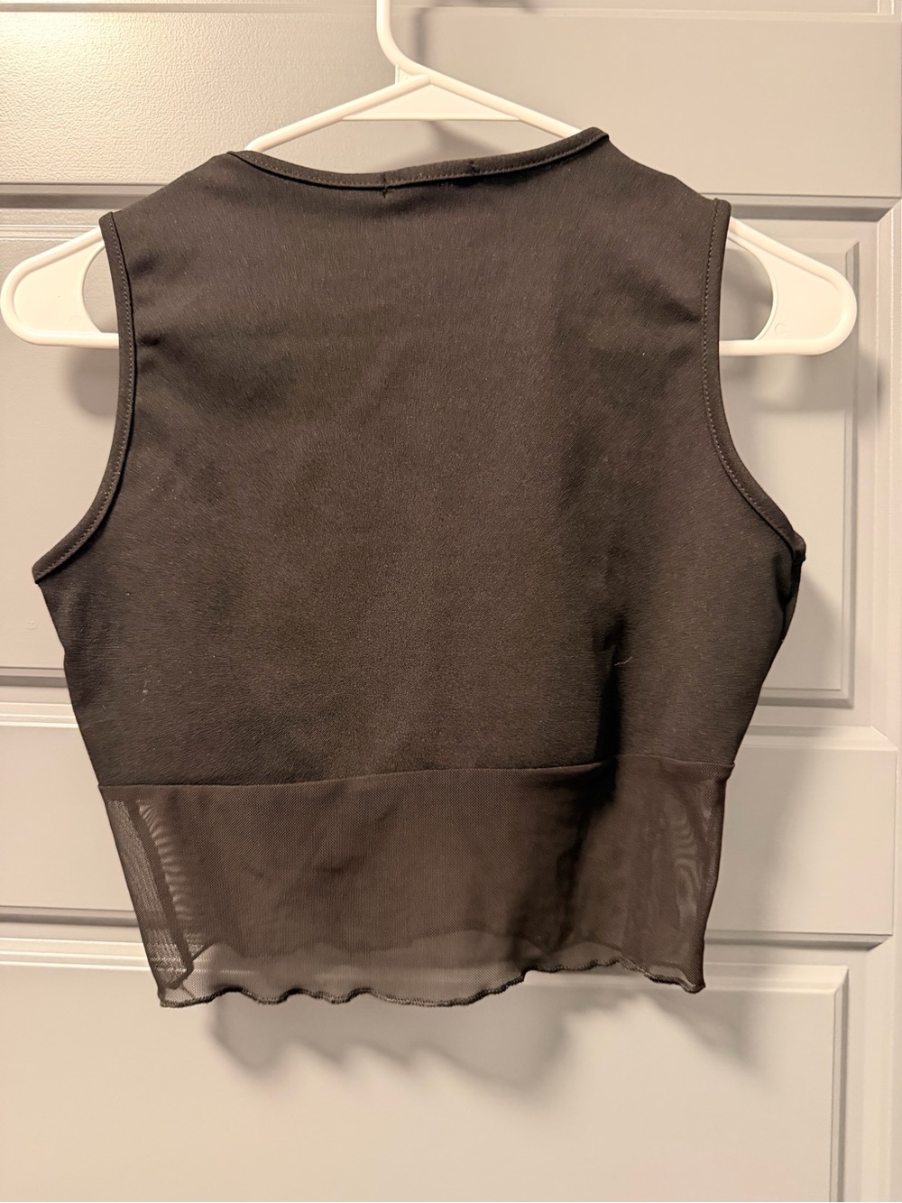 Nasty Gal “Corset the Tone” Mesh Crop Top SIZE 6 - Picture 6 of 8
